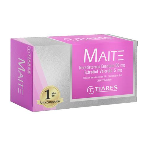 MAIT NORETISTERONA 50MG ESTADRIOL 5MG SOL INY IM 1ML X 1 AMP TIARES
