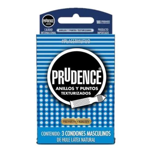PRUDENCE ANILLOS Y PUNTOS TEXTURIZADOS CONDONES X 3