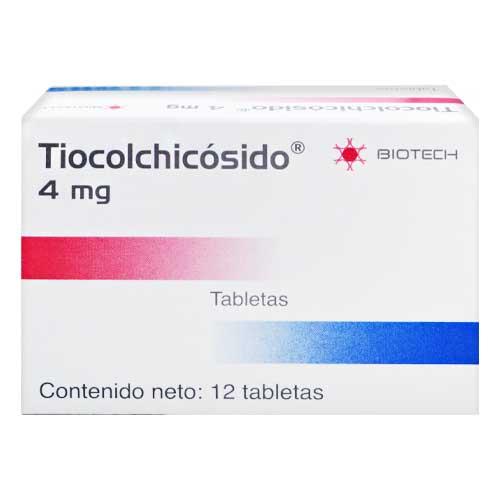 TIOCOLCHICOSIDO 4MG X 12 TAB BIOTECH