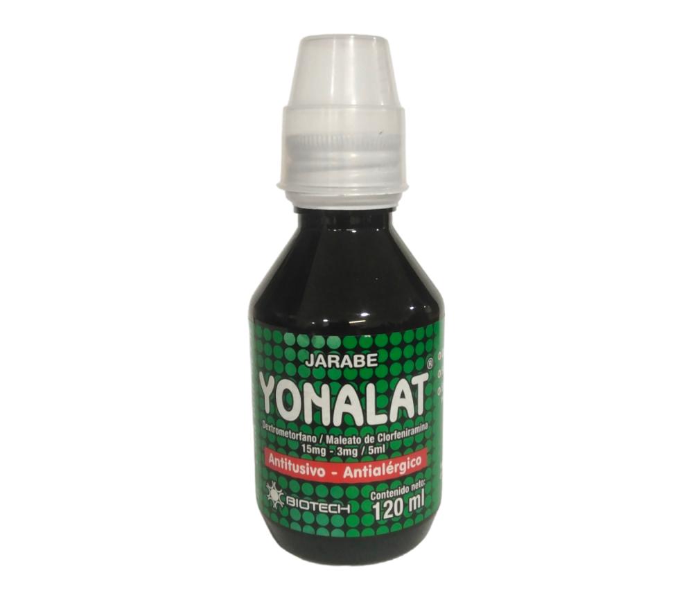 YONALAT DEXTROMETORFANO CLORFENIRAMINA 15-3MG/5ML JAB 120ML BIOTECH