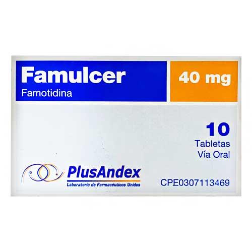 FAMULCER FAMOTIDINA 40 MG X 10 TAB PLUSANDEX