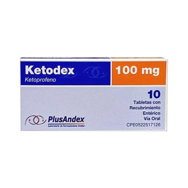 KETODEX KETOPROFENO 100 MG X 10 TAB PLUSANDEX 