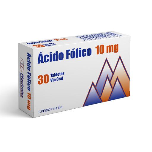ACIDO FOLICO 10 MG X 30 TAB PLUSANDEX