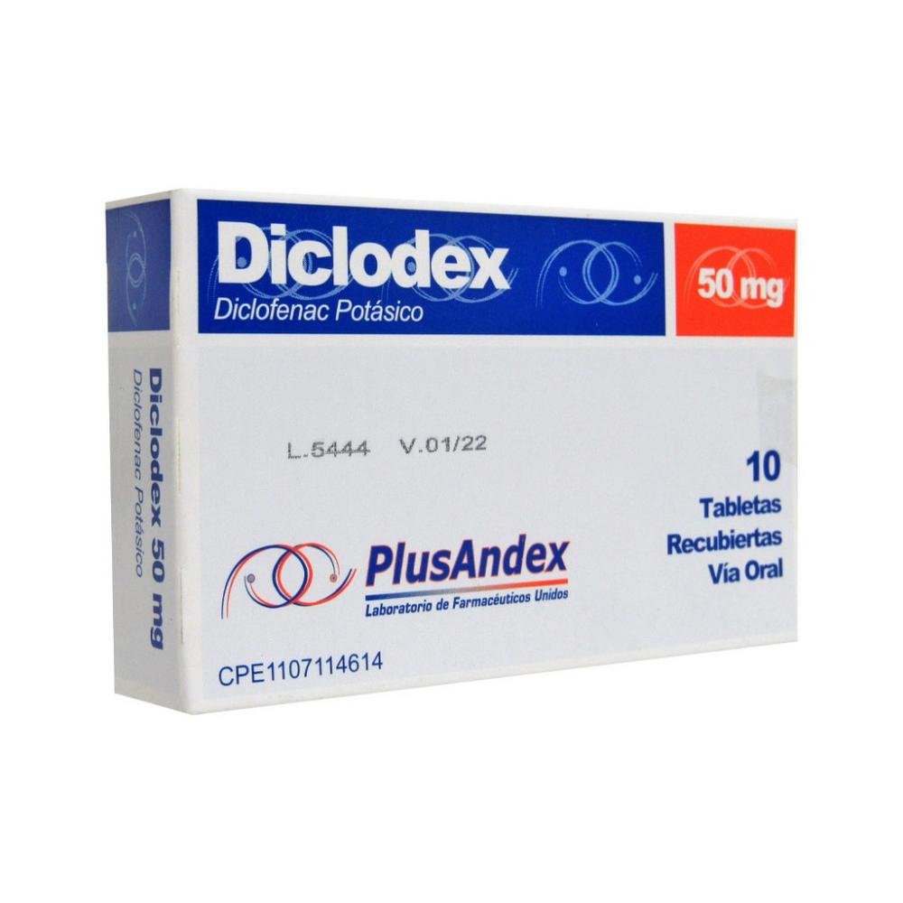 DICLODEX DICLOFENAC POTASICO 50 MG X 10 TAB PLUSANDEX