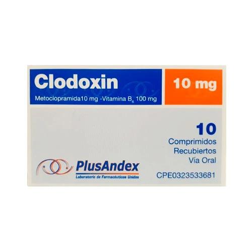 CLODOXIN METOCLOPRAMIDA+VIT B6 10-100 MG X 10 COMP PLUSANDEX 