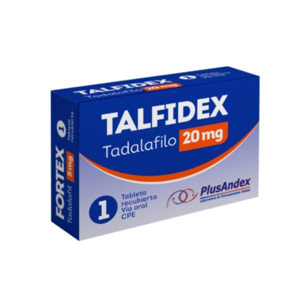 TALFIDEX TADALAFILO 20 MG X 1 TAB (FITEX/ TALYSTO/ TADU)