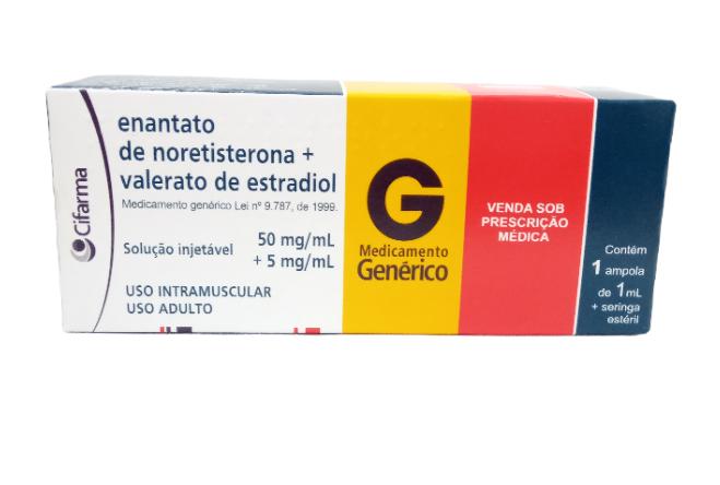 ENANTATO NORETISTERONA+ESTRADIOL 50MG-5MG/ML SOL INYEC 1 ML CIFARMA