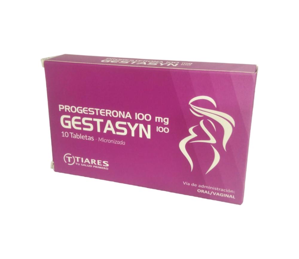 GESTASYN PROGESTERONA 100MG C/APLICADOR ORAL/VAGINAL TIARES
