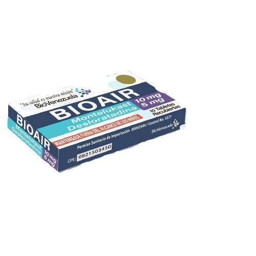 BIOAIR DESLORATAD 5MG/MONTELUKAST 10MG X 10 TAB (DESLER M)