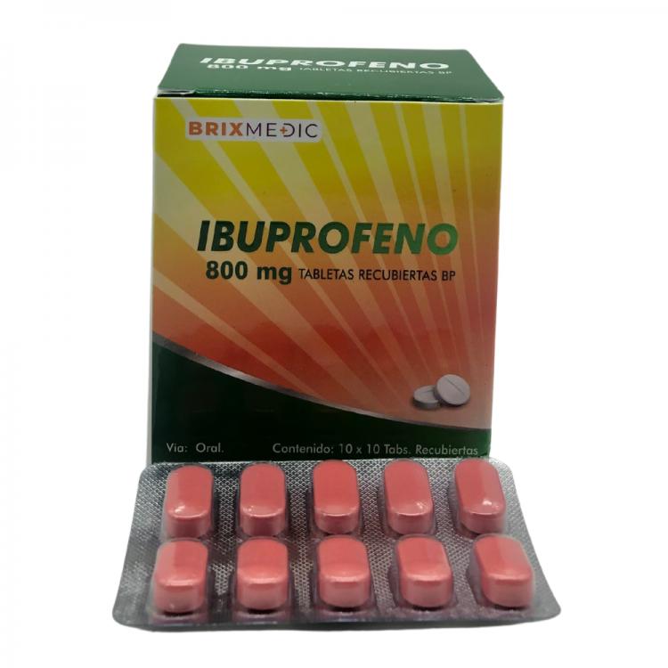 IBUPROFENO 800 MG 10 BLIST X 100 TAB BRIX MEDIC