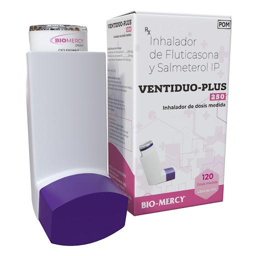 VENTIDUO PLUS FLUTICASONA 250MCG - SALMETEROL 25 MCG INHALADOR DOSIS BIOMERCY